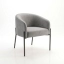 Ver imagem 3 de Poltrona Decorativa Arielle Suede Confortável Cinza D'Rossi