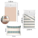 Ver imagem 5 de Jogo de Cama King Size Percal 180 Fios - 100% Algodão Premium Linea - Bege 7415