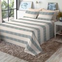 Ver imagem 2 de Jogo de Cama King Size Percal 180 Fios - 100% Algodão Premium Linea - Bege 7415