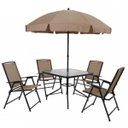 Ver imagem 1 de Conjunto Mesa + 4 Cadeiras e Guarda-sol Mor Acapulco 9010