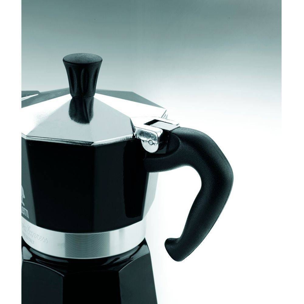 Cafeteira Italiana Bialetti Moka Express 6 Xícaras Preta - 3