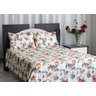 Colcha de casal estampada OMA Enxovais - Maria dos Reis - com embalagem - 1