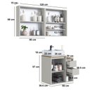Ver imagem 3 de Conjunto para Banheiro 120cm com 3 Peças Gabinete Suspenso com Cuba Bahamas