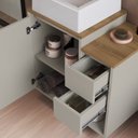 Ver imagem 5 de Conjunto para Banheiro 120cm com 3 Peças Gabinete Suspenso com Cuba Bahamas