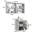 Ver imagem 3 de Conjunto para Banheiro Modulado 120cm com 3 Peças Gabinete Suspenso com Cuba Bahamas