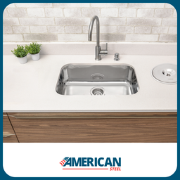 Cuba Cozinha Aço Inox American Steel 304 40x34x14 Numero 0 - 5