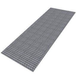 Tapete Passadeira 2,00M x 65cm Grande para Cozinha Nórdico - Preto - 1