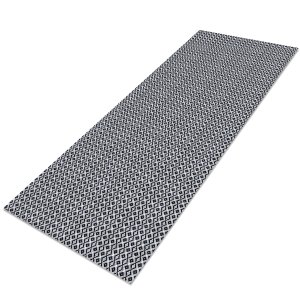 Tapete Passadeira 2,00M x 65cm Grande para Cozinha Nórdico - Preto