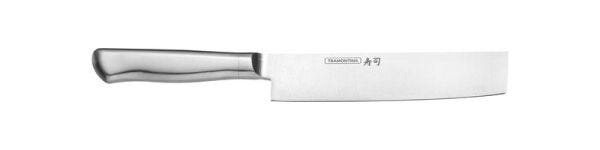 Faca Nakiri Tramontina Sushi Diamond Com Lâmina E Cabo Em Aço Inox 7"