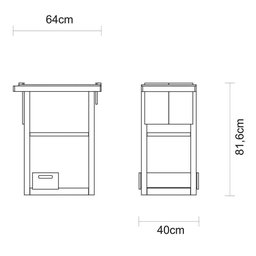 Carro Para Servir Churrasco Tramontina 13224080 Com Rodízios - 3