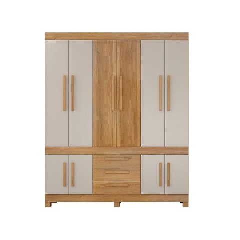Guarda-Roupa Valdemóveis Bem Te Vi 10 Portas 3 Gavetas