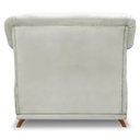 Ver imagem 6 de Kit 2 Poltronas Para Sala de Estar Vênus Veludo Pés Castanho - Pallazio - Cinza Prata