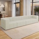Ver imagem 2 de Sofá 4 Lugares para Sala Living Modular 352cm Lancaster F04 Linho Cru - Lyam Decor