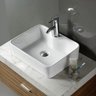 Cuba de Semi-Encaixe Banheiro Lavabo de Porcelana Cerâmica Louça M20 - Máxima Metais - 2