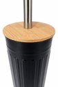 Ver imagem 4 de Escova Sanitária com Tampa de Bambu Fluted 9,5x9,5x38cm Jolitex - Preta