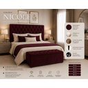 Ver imagem 3 de Cabeceira Estofada Recamier Baú para Cama Box 160cm Queen:Bordo