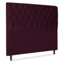 Ver imagem 1 de Cabeceira Estofada Recamier Baú para Cama Box 160cm Queen:Bordo