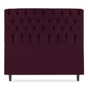 Ver imagem 4 de Cabeceira Estofada Recamier Baú para Cama Box 160cm Queen:Bordo