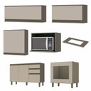 Ver imagem 3 de Cozinha Modulada Connect 7 Peças Duna/cristal com Balcão Forno - Móveis Henn