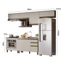 Ver imagem 5 de Cozinha Modulada Connect 7 Peças Duna/cristal com Balcão Forno - Móveis Henn