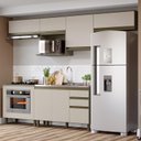 Ver imagem 2 de Cozinha Modulada Connect 7 Peças Duna/cristal com Balcão Forno - Móveis Henn