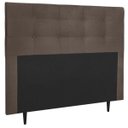 Ver imagem 2 de Cabeceira Estofada Cama King 195 Cm Cancún Suede:suede Marrom