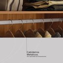 Ver imagem 7 de Guarda Roupa Casal 4 Portas com Espelho e 3 Gavetas Grécia - Nogueira/nude Prime Tx