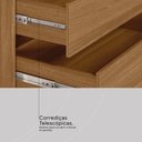 Ver imagem 6 de Guarda Roupa Casal 4 Portas com Espelho e 3 Gavetas Grécia - Nogueira/nude Prime Tx