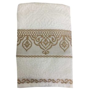 Jogo de Toalhas Premium Barroca 5 Peças - Branco