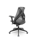 Ver imagem 3 de Cadeira Plaxmetal Bix X+ Base Italia Mecanismo Slider Tela Cinza Assento Vinil Cinza T49