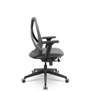 Ver imagem 2 de Cadeira Plaxmetal Bix X+ Base Italia Mecanismo Slider Tela Cinza Assento Vinil Cinza T49