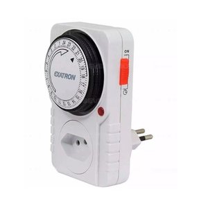 TIMER PROGRAMÁVEL ANALOGICO BIVOLT AUTOMATICO BRANCO EXATRON