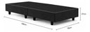 Ver imagem 2 de Base Box para Cama Juvenil Dobrável Suede 188x78cm Bipartido - Preto