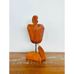 Escultura Caju em Madeira - Decoração Artesanal de Sergipe - 2