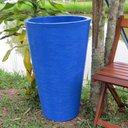 Ver imagem 7 de Kit 4 Vaso Planta 75x50 Redondo Cônico Polietileno BGPLASTICOS V375K4 AZUL ARARA 009