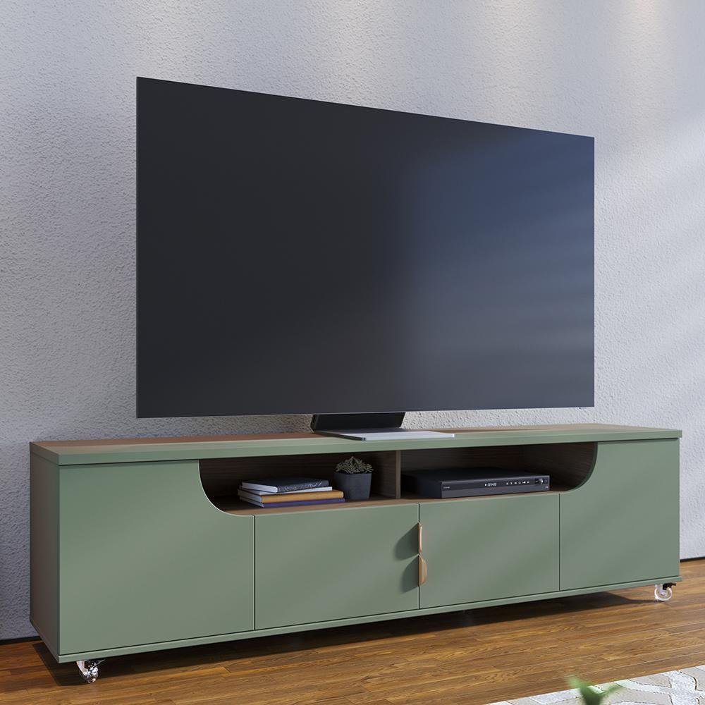 Rack Bancada Santorini Hortelã/amêndoa para Tv até 75” - Colibri - 2