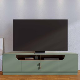 Rack Bancada Santorini Hortelã/amêndoa para Tv até 75” - Colibri - 2