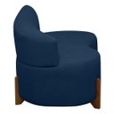 Ver imagem 3 de Sofá Orgânico Namoradeira 2 Lugares Feijão Thor 180cm Bouclê:azul Marinho