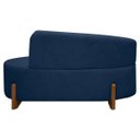 Ver imagem 6 de Sofá Orgânico Namoradeira 2 Lugares Feijão Thor 180cm Bouclê:azul Marinho