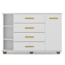 Ver imagem 7 de Cômoda Infantil com Cantoneira Lorena Branco - Phoenix Baby