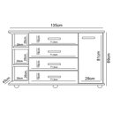 Ver imagem 4 de Cômoda Infantil com Cantoneira Lorena Branco - Phoenix Baby