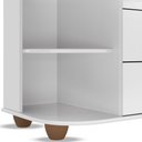 Ver mais imagens de Cômoda Infantil com Cantoneira Lorena Branco - Phoenix Baby