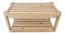 Ver imagem 3 de Conjunto Duplo de Prateleiras Design Escada Portatil Technox Marrom