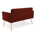 Ver imagem 7 de Sofá Namoradeira 2 Lugares Pé Palito Natural Elisa Bouclê D03 - D'Rossi