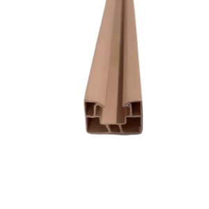 1 Trilho Guia Superior Para Porta Sanfonada  Pvc Bege BCF 1 Metro