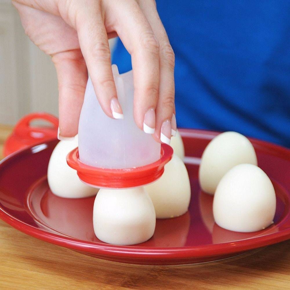Forma de Silicone 6 peças para cozinhar ovos magic egg boil - 4