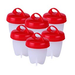 Forma de Silicone 6 peças para cozinhar ovos magic egg boil - 1