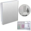Ver imagem 1 de Armário Banheiro Espelheira Sobrepor e Embutir Branco | 30,1x9,4x35,3cm | 01 Porta | Astra
