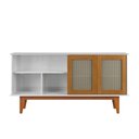 Ver imagem 6 de Buffet Sevilha Noah 4 Portas MDF MDP Branco Nature Casah