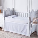 Ver imagem 3 de Capa de Colchão Impermeável Matelada para Mini Berço Anti Xixi 0,80x0,40 - Branco